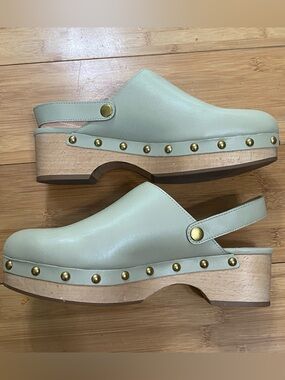 J.Crew Convertible Leather Clogs Size 8